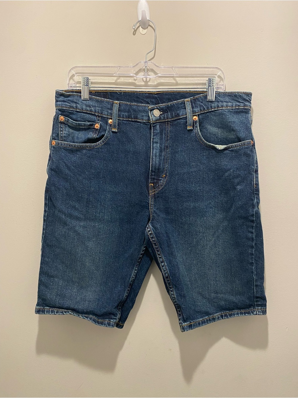 Levi's 412 Dark Blue Denim Shorts Classic Five-Pocket Men’s Size 33 EUC Summer